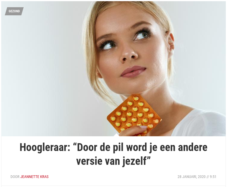 Door de pil word je een andere versie van jezelf
